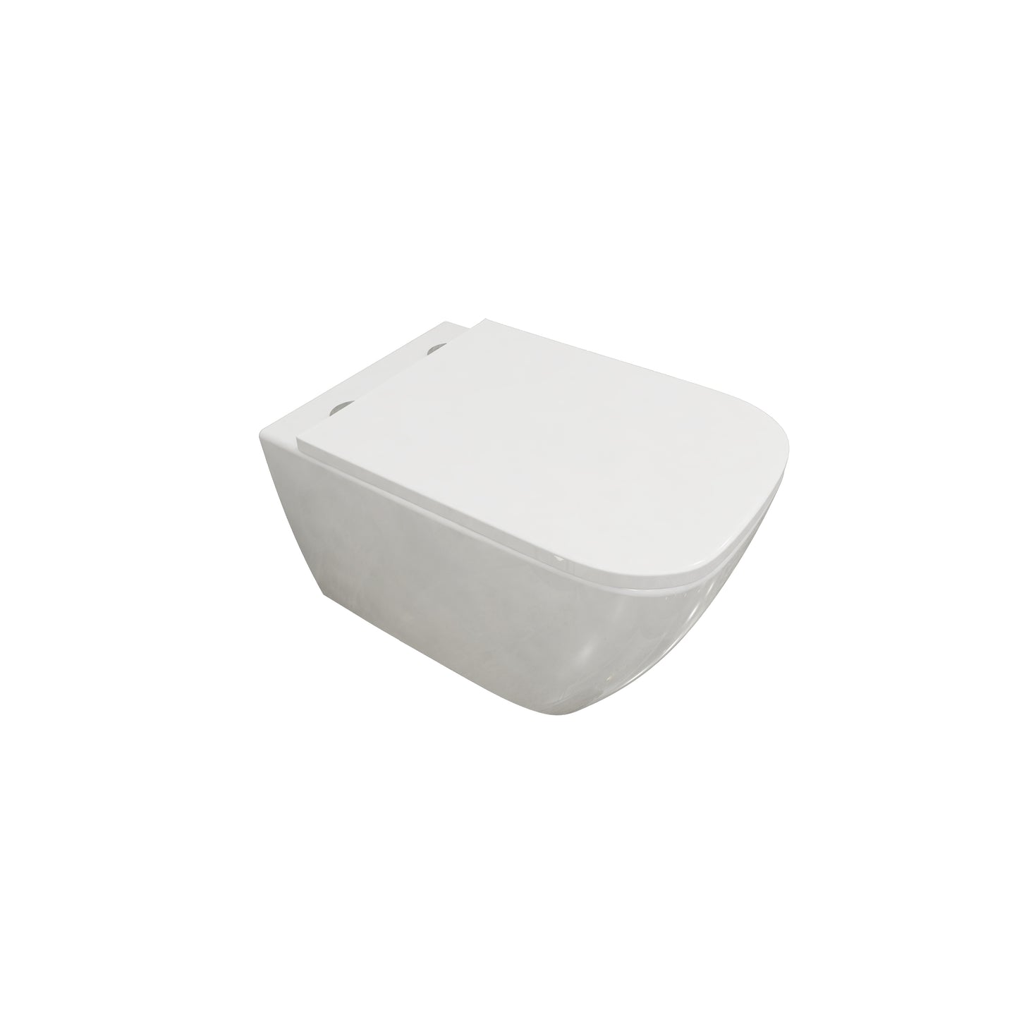 Wand-Tiefspül-WC Wand-WC Keramiktoilette Weiß 52x36xH.36 cm