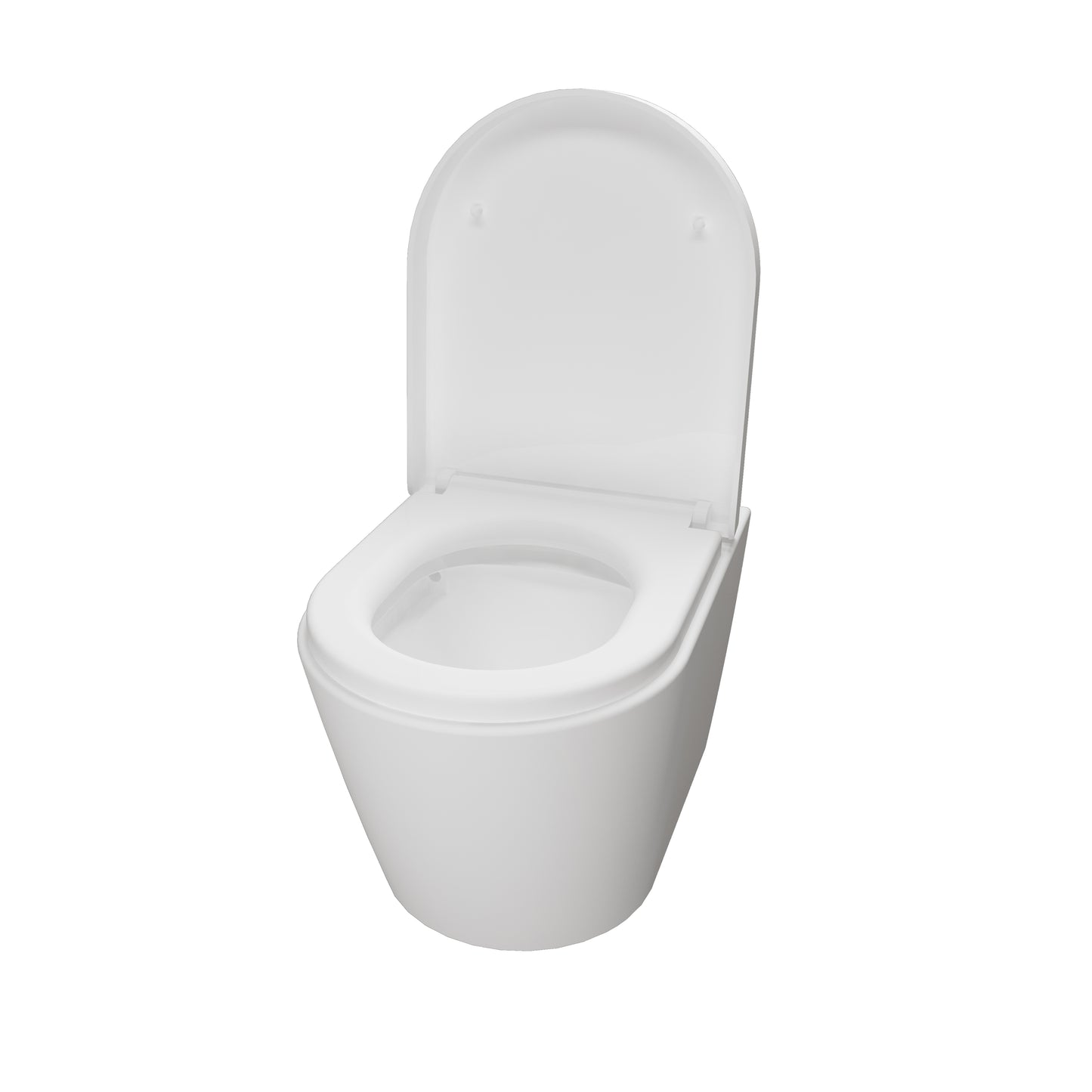 Wand Hängend WC Weiß Keramik Toilette 518x365xH.355 mm