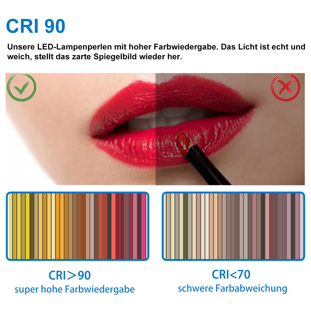 Badspiegel mit Beleuchtung 120x70cm LED Wandspiegel mit Touch und Bluetooth,Badezimmerspiegel Beschlagfrei 3 Lichtfarbe 2700-6500K Dimmbar,IP44