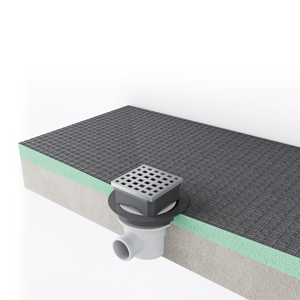 Befliesbares Duschelement XPS 80x80x4 cm Duschboard Duschtasse