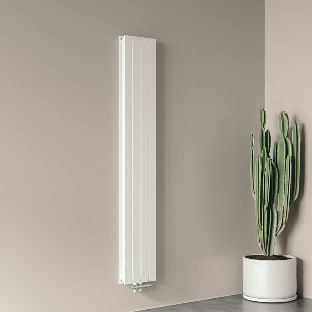 Design heizkörper flach 1800x298mm weiss Doppellagig