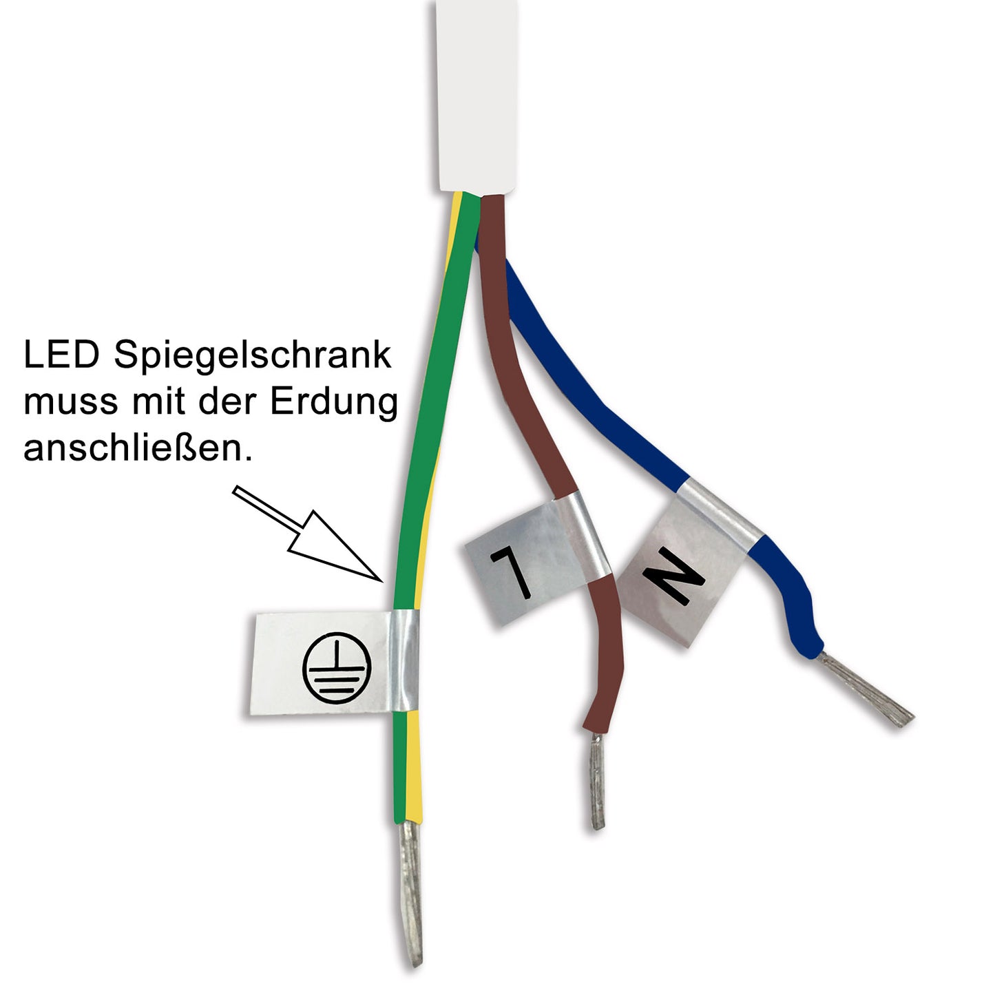 LED Spiegelschrank IVANO 80x60cm Badspiegel mit Beleuchtung, Aluminium, Doppelseitiger Spiegel, IR-Sensor Schalter, Wandspiegel Badezimmerschrank
