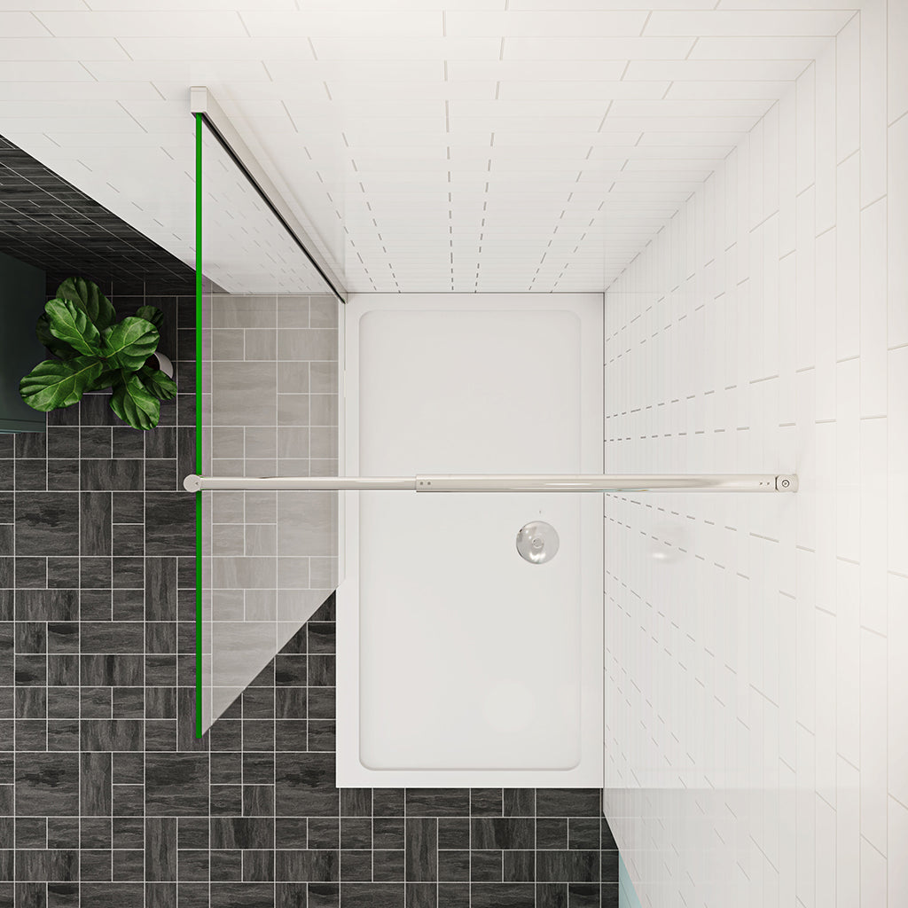 Duschabtrennung Walk In Duschwand Dusche 1000 mm 10mm NANO Glas H.200 cm
