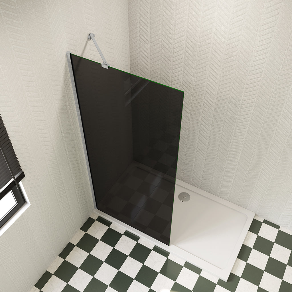Walk In Glaswand Dusche 1180-1200mm 8mm Glas H.200 cm mit Glasschutzfolie