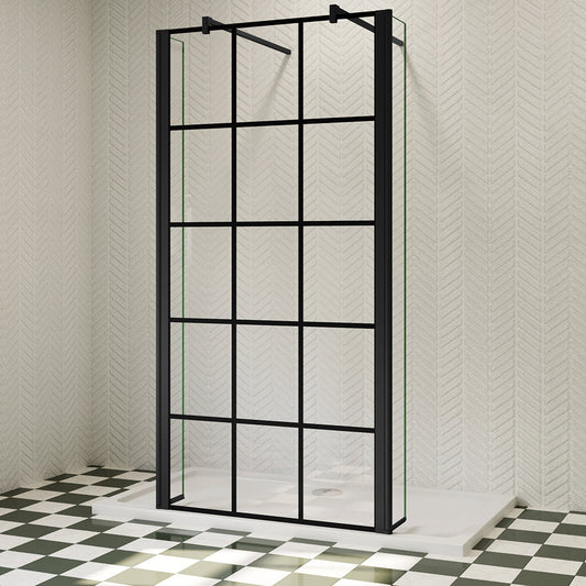 Walk In Duschwand Glaswand Dusche 140 cm 8mm NANO Glas H.200 cm