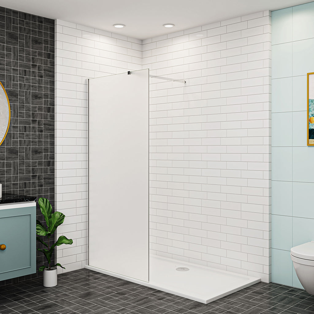 Begehbare Duschwand Duschabtrennung Dusche 70 cm 10mm Glas H.200 cm mit Glasschutzfolie