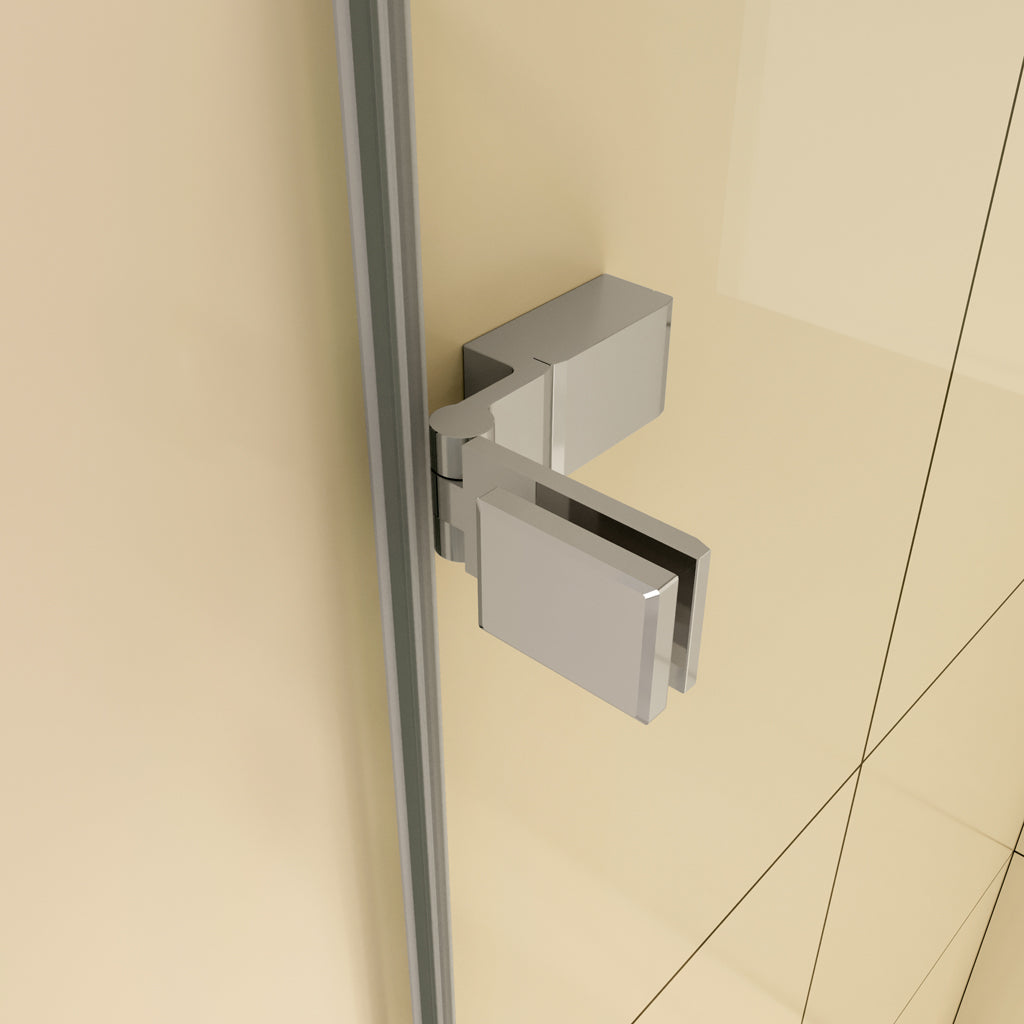 Badewannenfaltwand 110 cm Badewannenaufsatz Falttür Aica