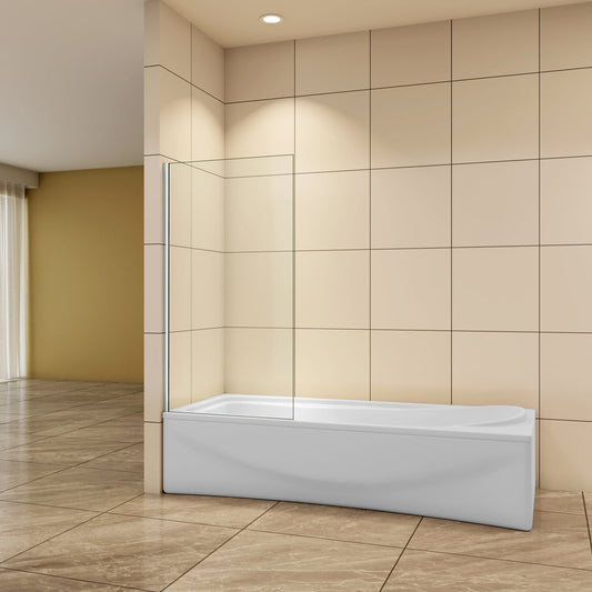 Aica Badewannenaufsatz 75 cm 6mm NANO Glas Offen Badewannenaufsätze