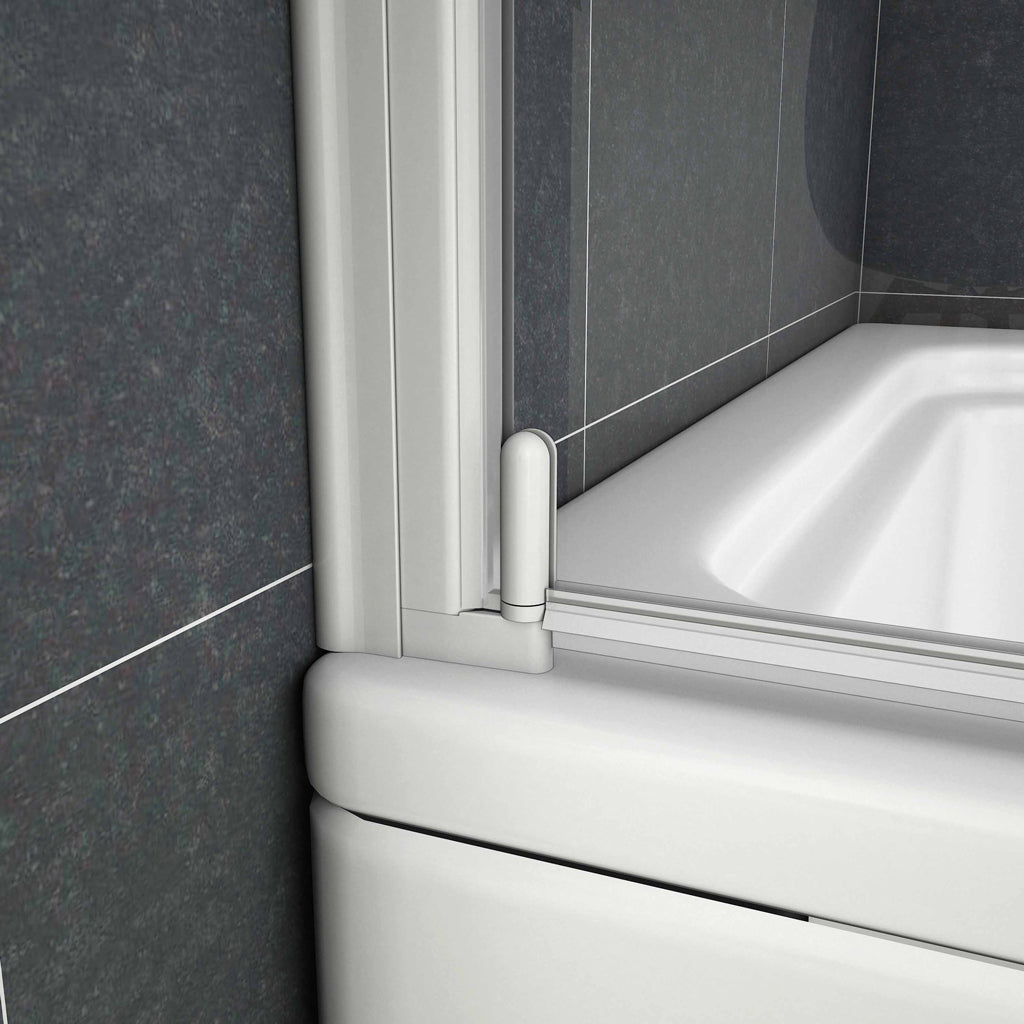 Badewannenaufsatz 80 cm Drehbar 4mm Glas