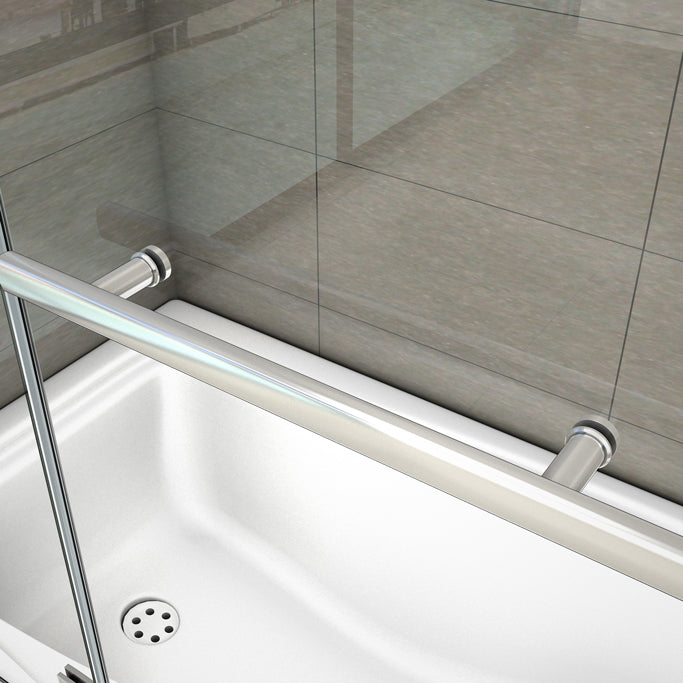 Badewannenaufsatz 95 cm Falttür 6mm NANO Glas