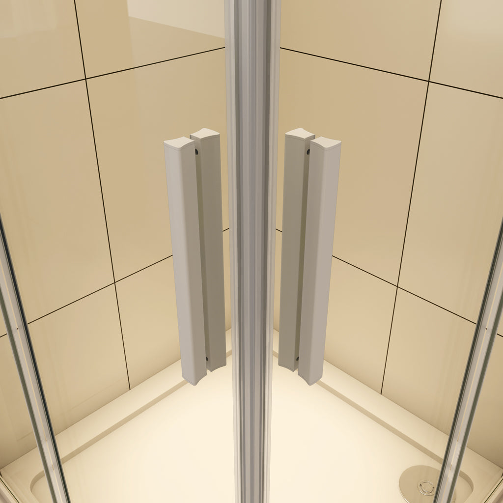 Duschkabine Eckeinstieg 70x70 cm Schiebetür 5mm Glas