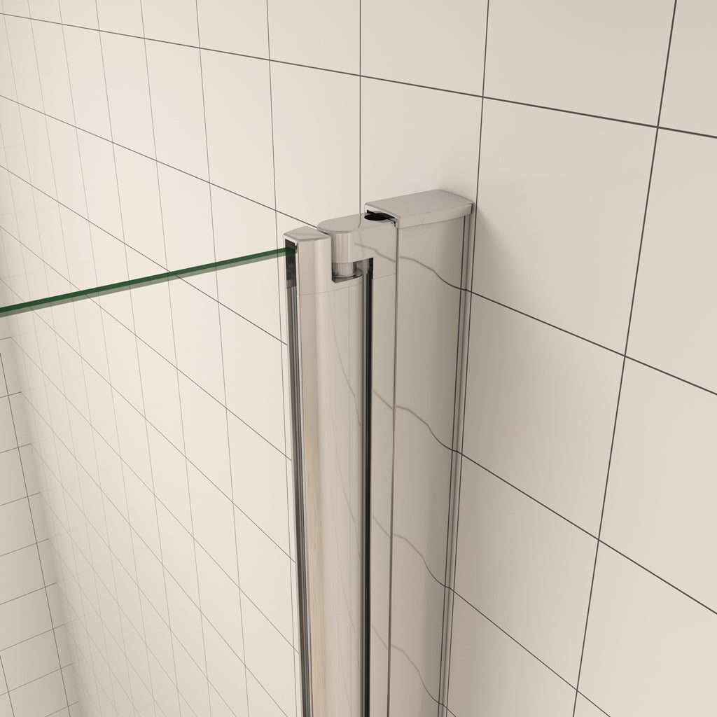 100 cm H.195 cm Drehtür Duschabtrennung 6mm NANO Glas Nischentür Duschtür