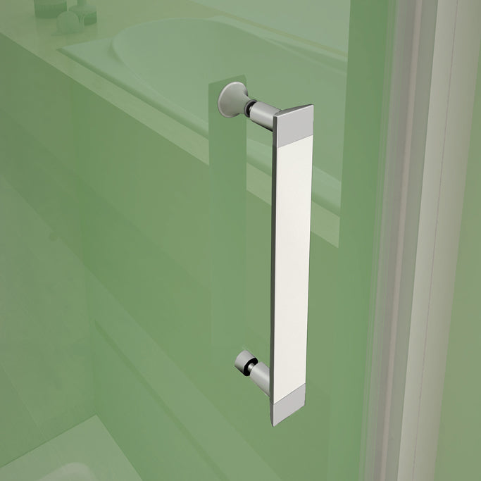 100 x H.185 cm Drehtür Duschabtrennung 5mm Glas Nischentür Duschtür