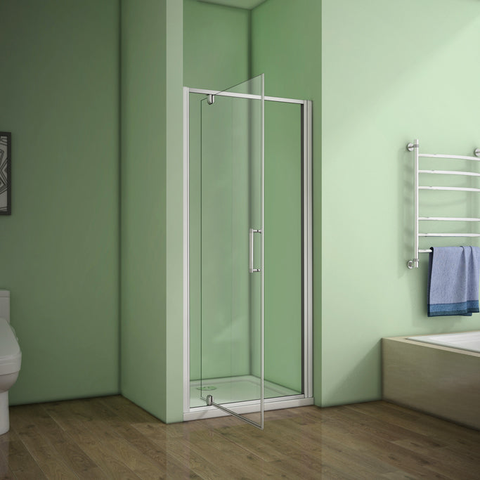 Duschkabine Nischentür Duschtür 100 cm Drehtür 5mm Glas