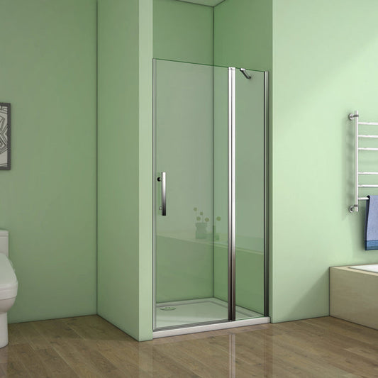 Aica Nischentür 120 cm 6mm NANO Glas Drehtür Duschabtrennung Dusche