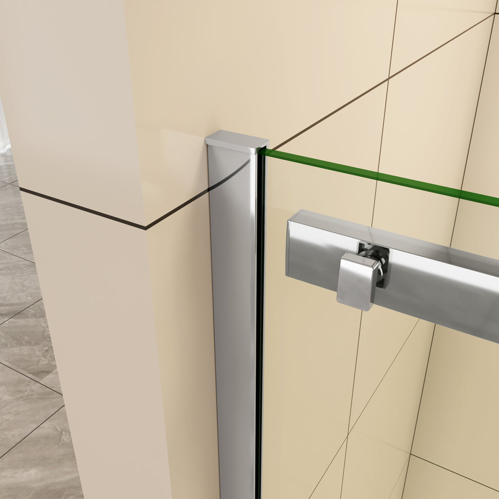 160 cm H.195 cm Schiebetür Duschabtrennung 8mm NANO Glas Nischentür Duschtür