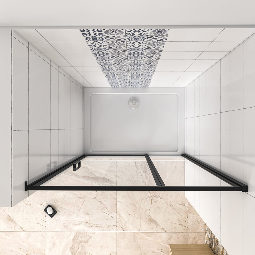 Nischentür Duschtür 80 x H.185 cm Drehtür 6mm NANO Glas Duschkabine