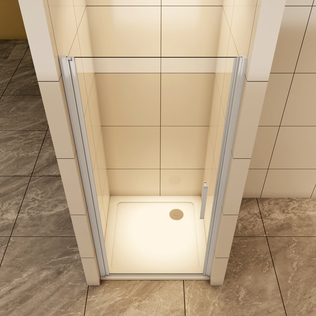 Nischentür Duschtür 80 x H.185 cm Drehtür 5mm Glas Aica Duschkabine