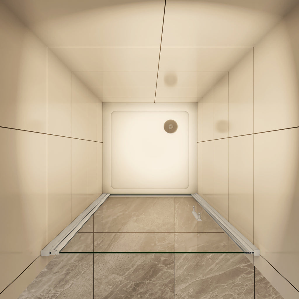 Duschkabine Nischentür 80 cm Drehtür 5mm Glas Aica