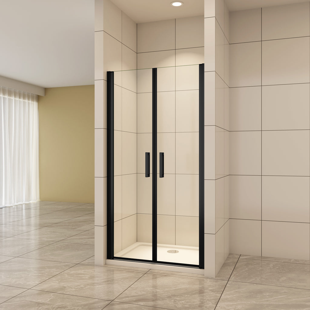 Aica Nischentür 80 cm 8mm NANO Glas Pendeltür Duschabtrennung