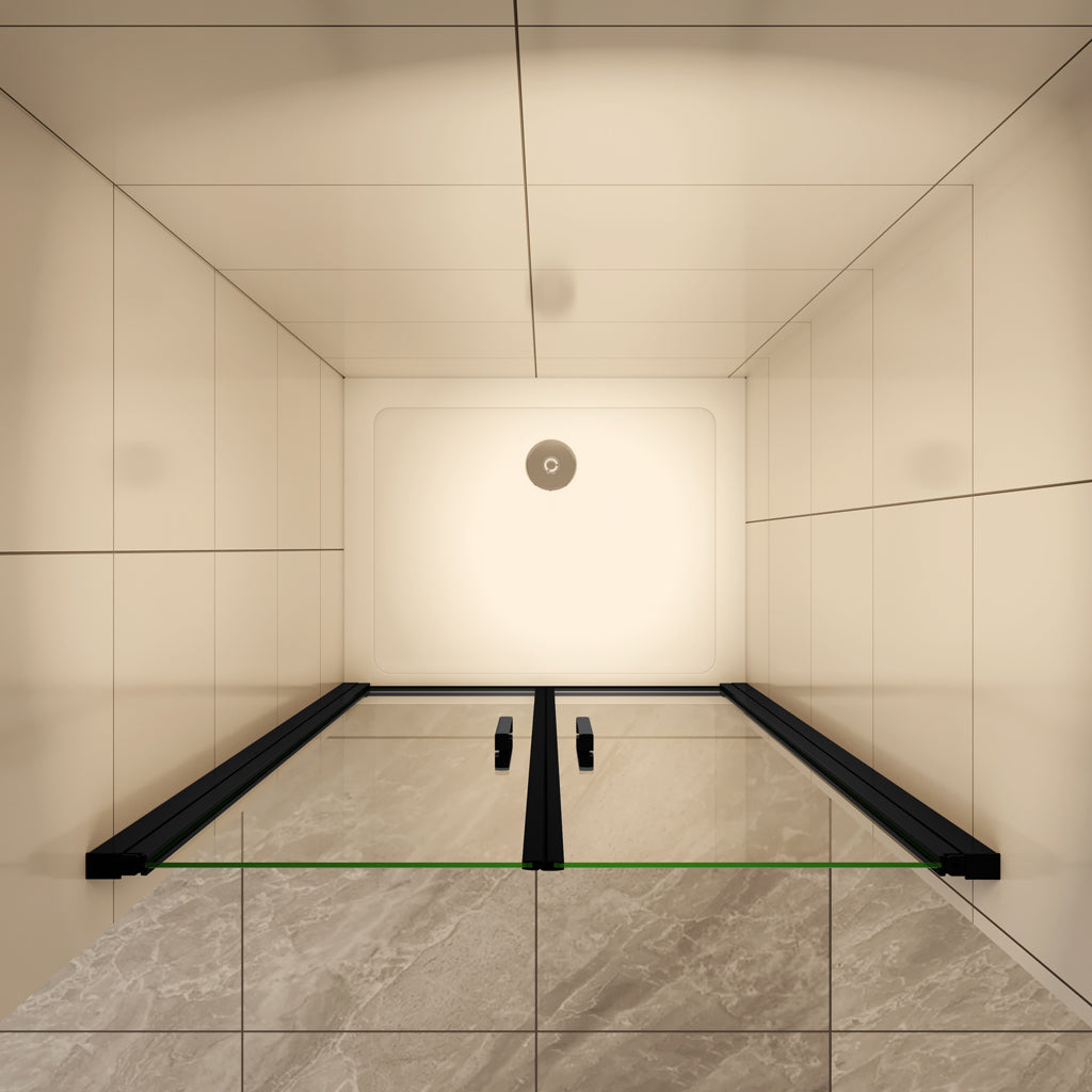 80 cm H.200 cm Pendeltür Duschabtrennung 8mm NANO Glas Nischentür