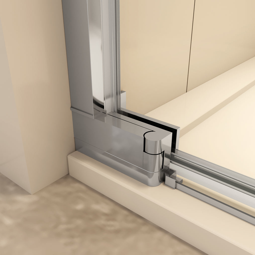 Duschkabinen Duschabtrennung 90 cm Nischentür Duschtür Drehtür Duschkabine Aica Glas