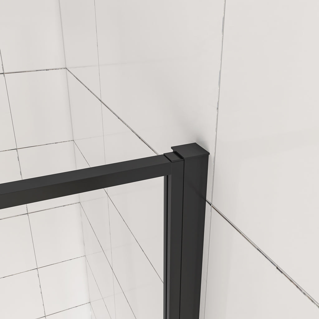 90 x H.185 cm Drehtür Duschabtrennung 6mm NANO Glas Nischentür Duschtür