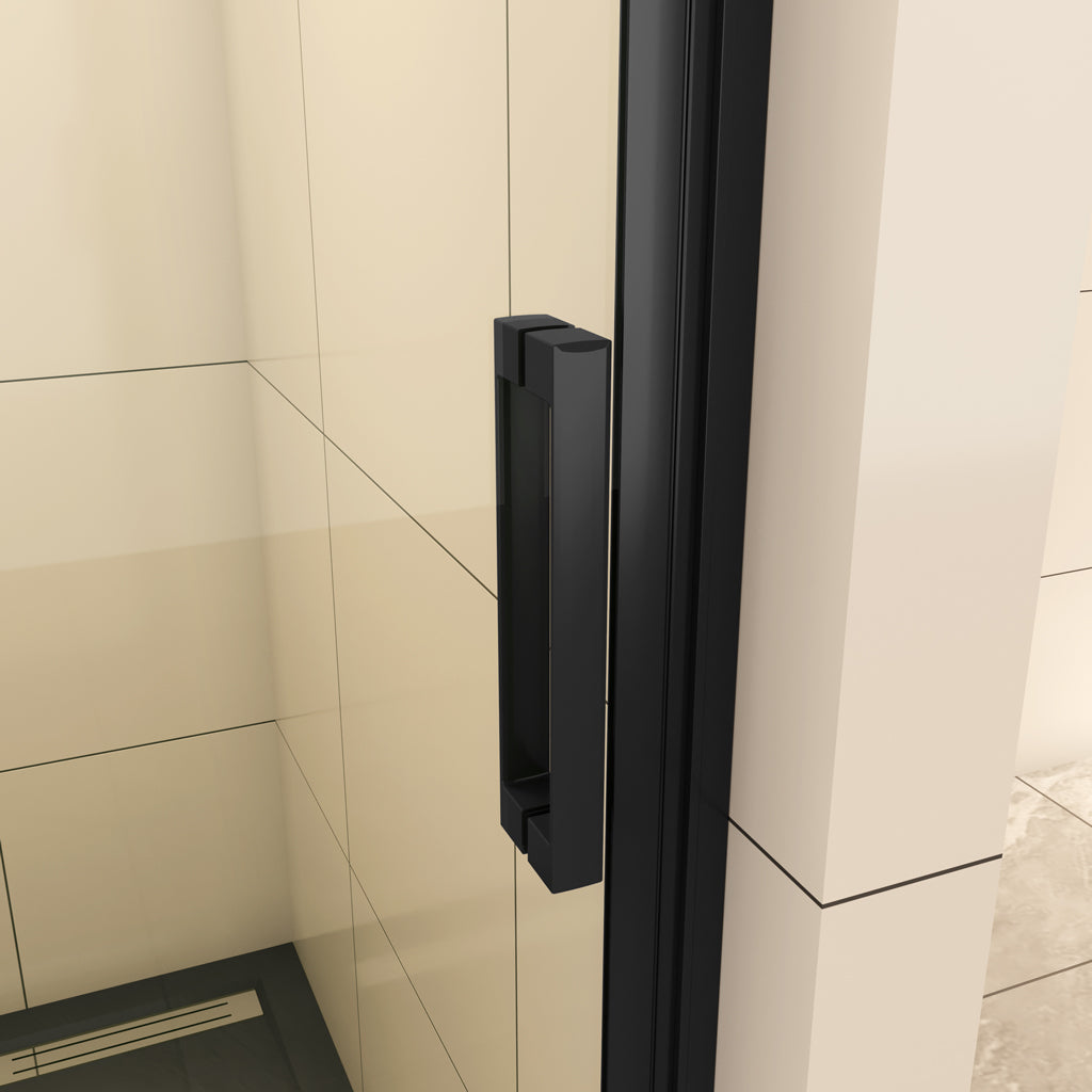 Duschkabine Nischentür 90 cm Drehtür 8mm Glas Aica
