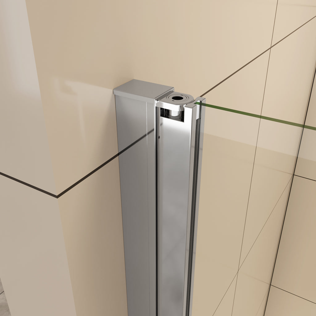 Duschkabine Rundduschen 90x90 cm Drehtür 6mm NANO Glas Aica