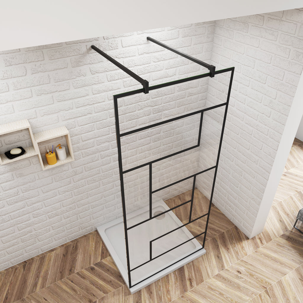 77.7 cm H.200 cm Duschabtrennung 8mm NANO Glas Walk In Duschwand Dusche
