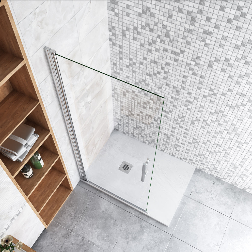 Duschkabinen Duschabtrennung 66 cm Walk In Duschtür Drehtür Duschkabine Aica Glas