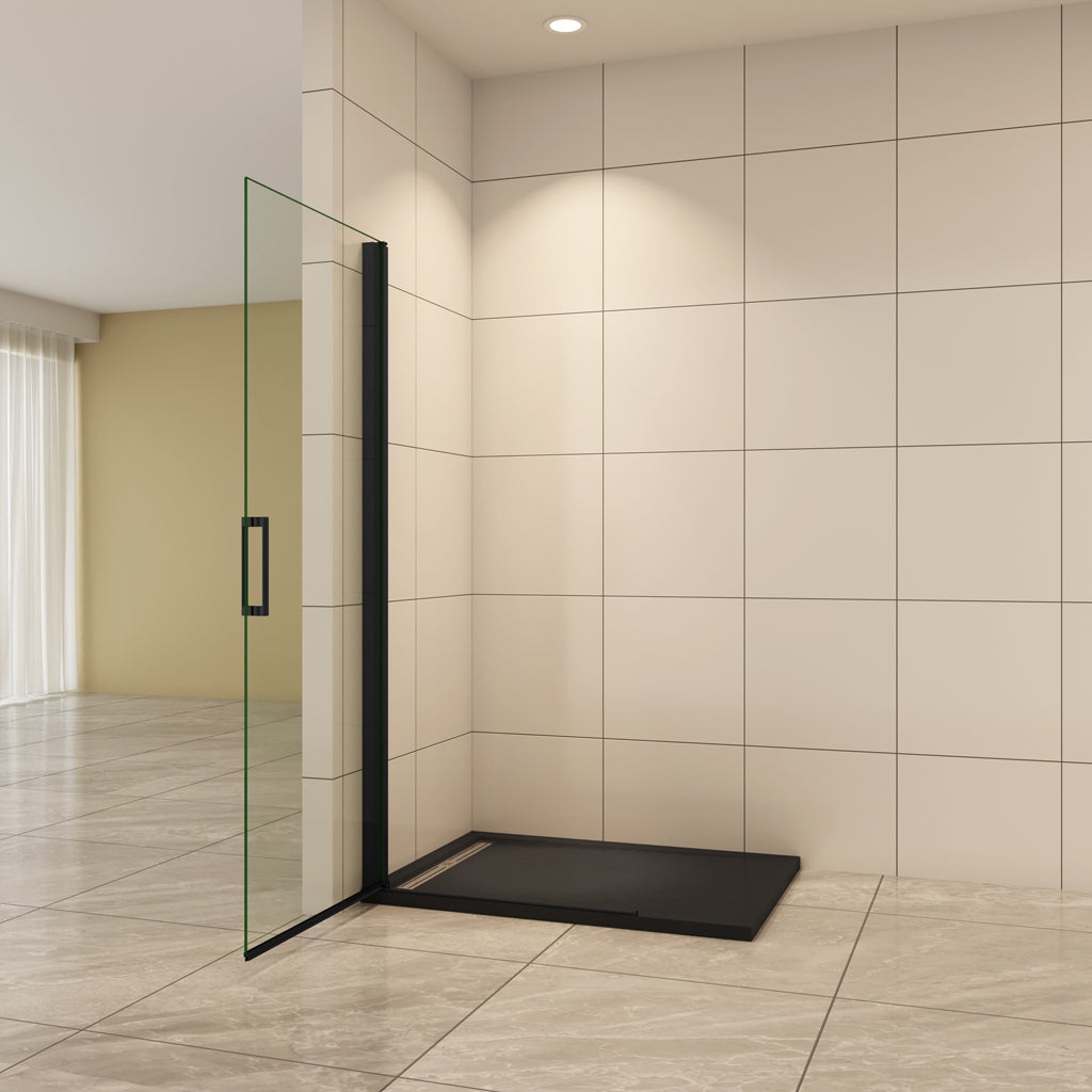 Walk In Duschtür 76 cm H.200 cm Drehtür 8mm NANO Glas Duschkabine