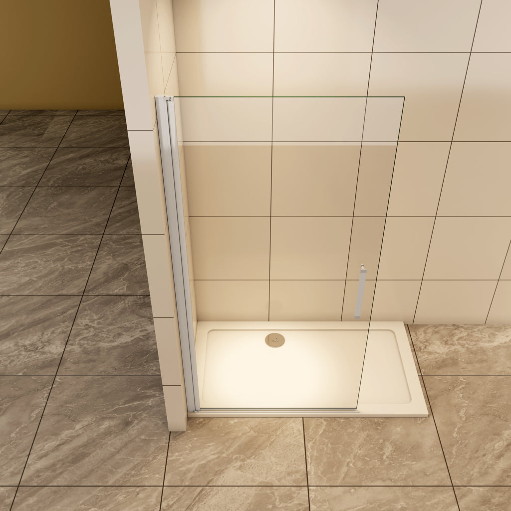 Duschkabinen Duschabtrennung 96 cm Walk In Duschtür Drehtür Duschkabine Aica Glas