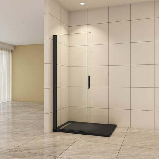 Aica Walk In Duschtür 96 cm 8mm NANO Glas Drehtür Duschabtrennung