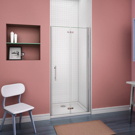 Duschkabine Falttür Drehfalttür Glas