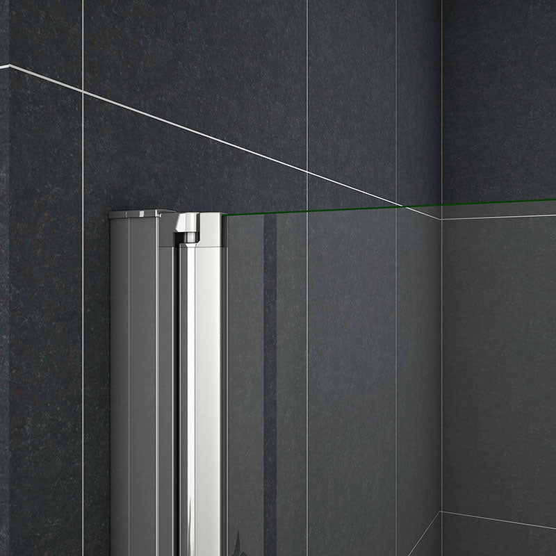 Duschtür Falttür 100 cm NANO Glas H.185 cm Nische Dusche Schwingtür Nischentür