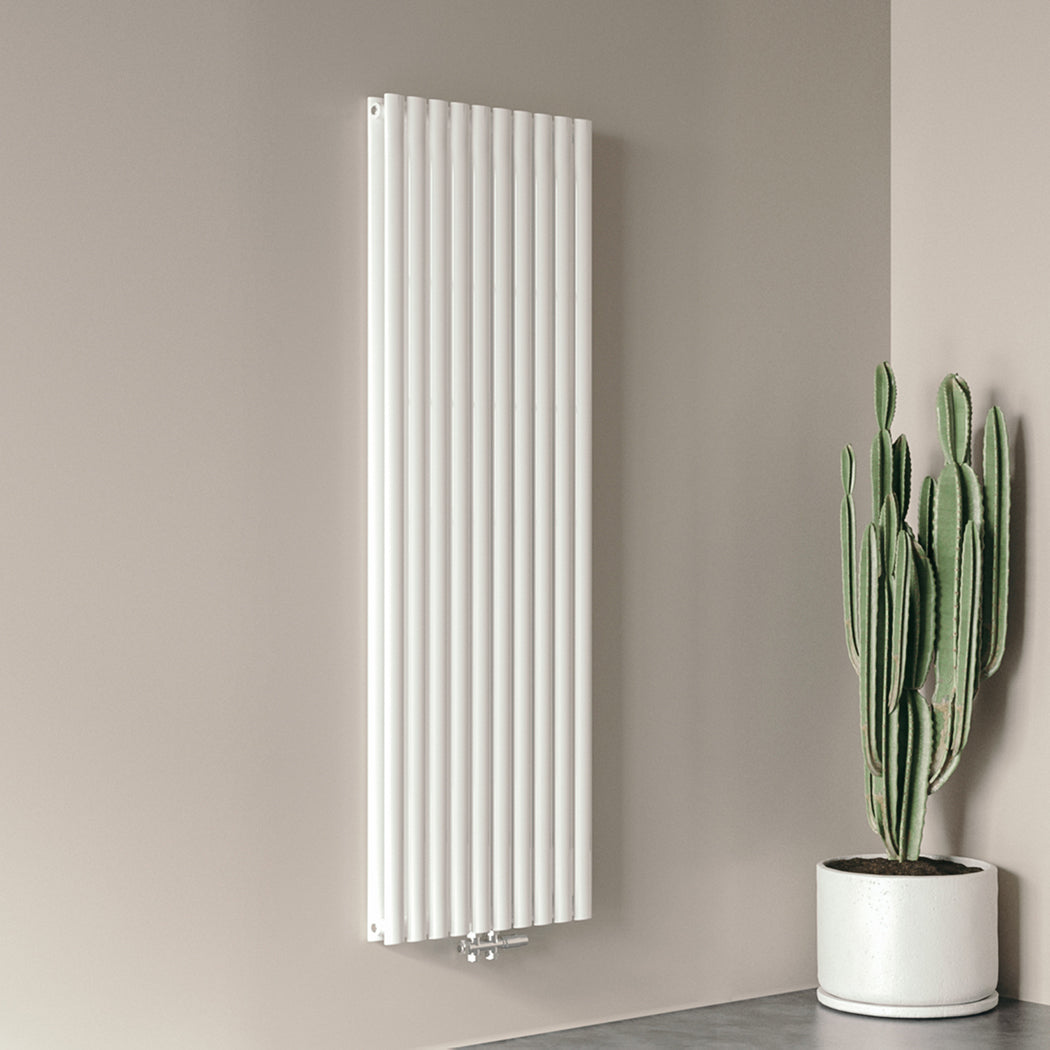 Design Heizkörper Oval Röhrenheizkörper 1800×590mm Doppellagig Weiß Großwahl