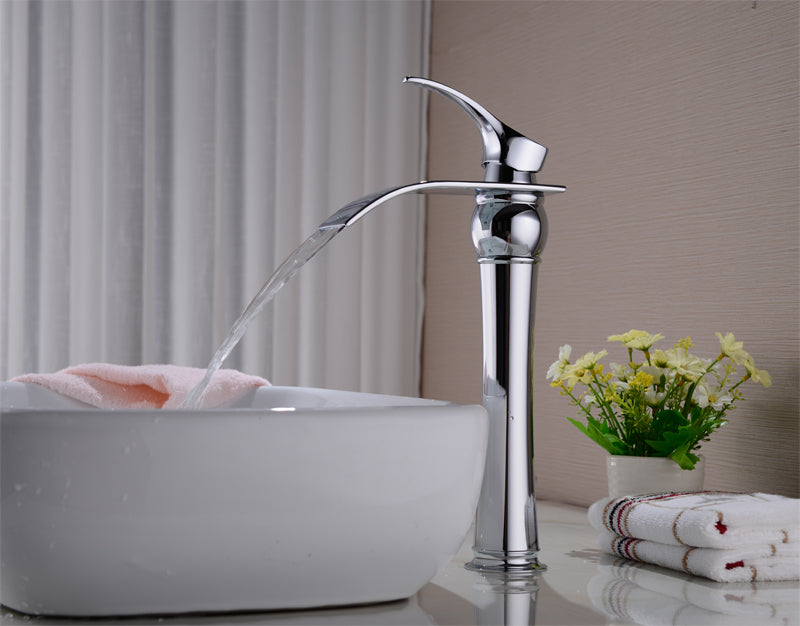 Bad Armatur Wasserfall Waschtischarmatur Mischbatterie Waschbecken Wasserhahn