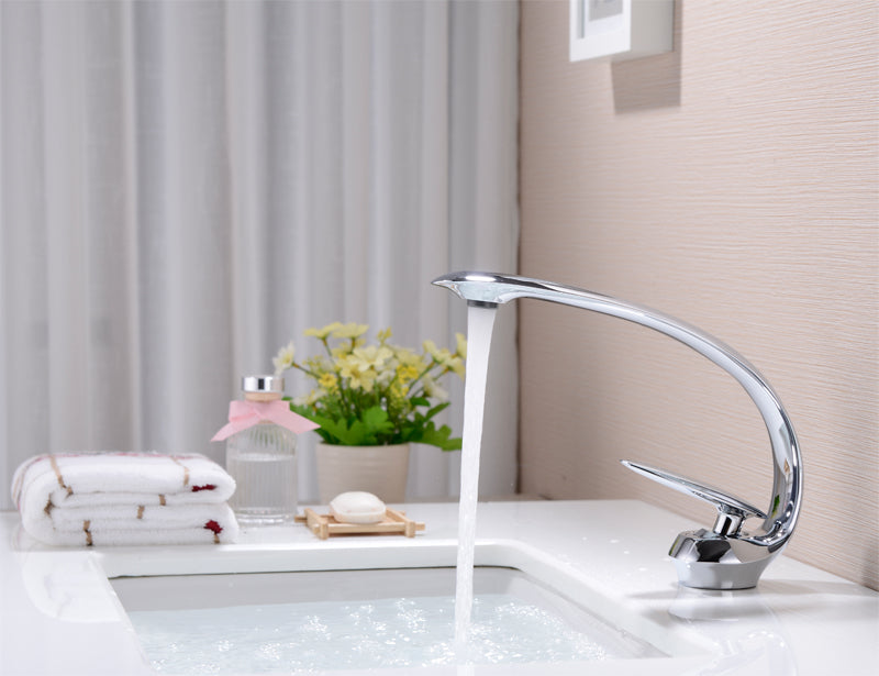 Bad Armatur Wasserfall Waschtischarmatur Mischbatterie Waschbecken Wasserhahn