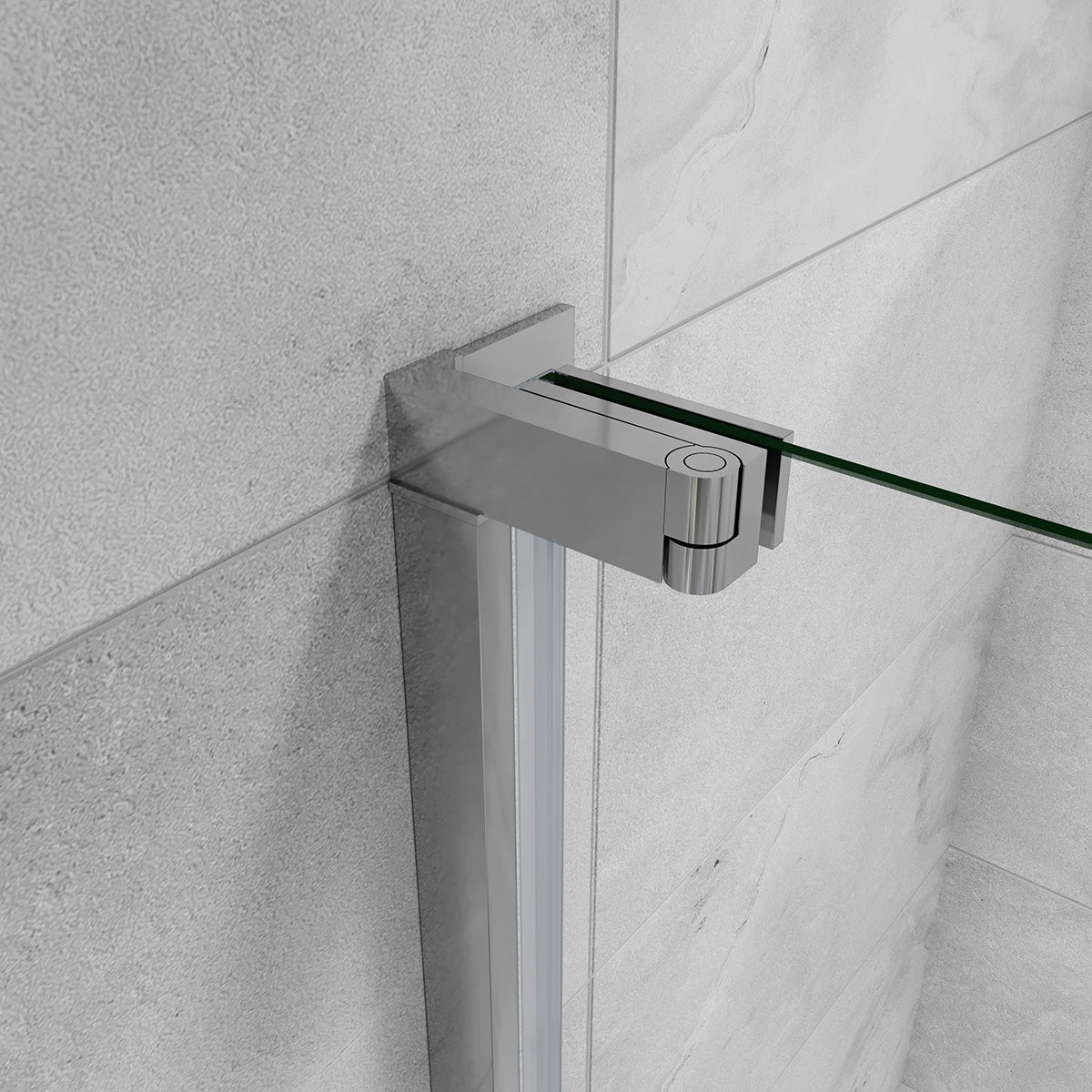 Duschkabine 80 x 185 cm Drehtür in Nische 8mm NANO Glas Dusche