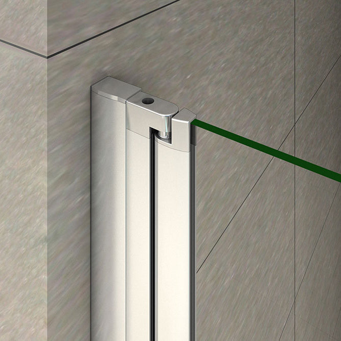 100 x 185 cm Duschtür Nische Schwingtür Glastür Duschabtrennung Duschwand Dusche
