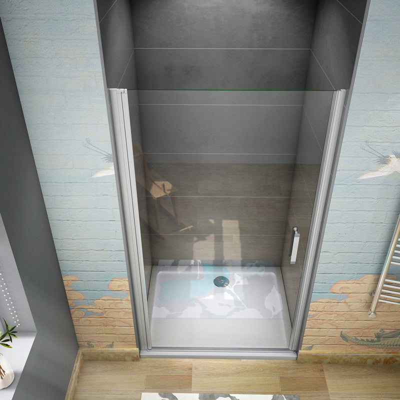 Drehtür Dusche Nische 100 x 185 cm Duschtür ESG Glas