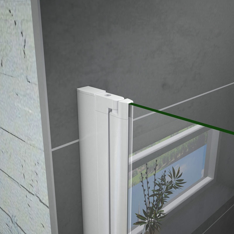 Drehtür Dusche Nische 100 x 185 cm Duschtür ESG Glas