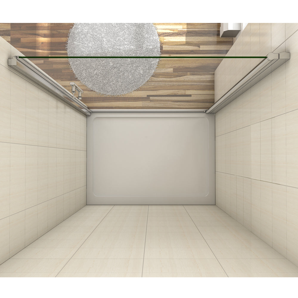Nischentür Dusche 100 x 197 cm NANO Glas Drehtür Schwingtür