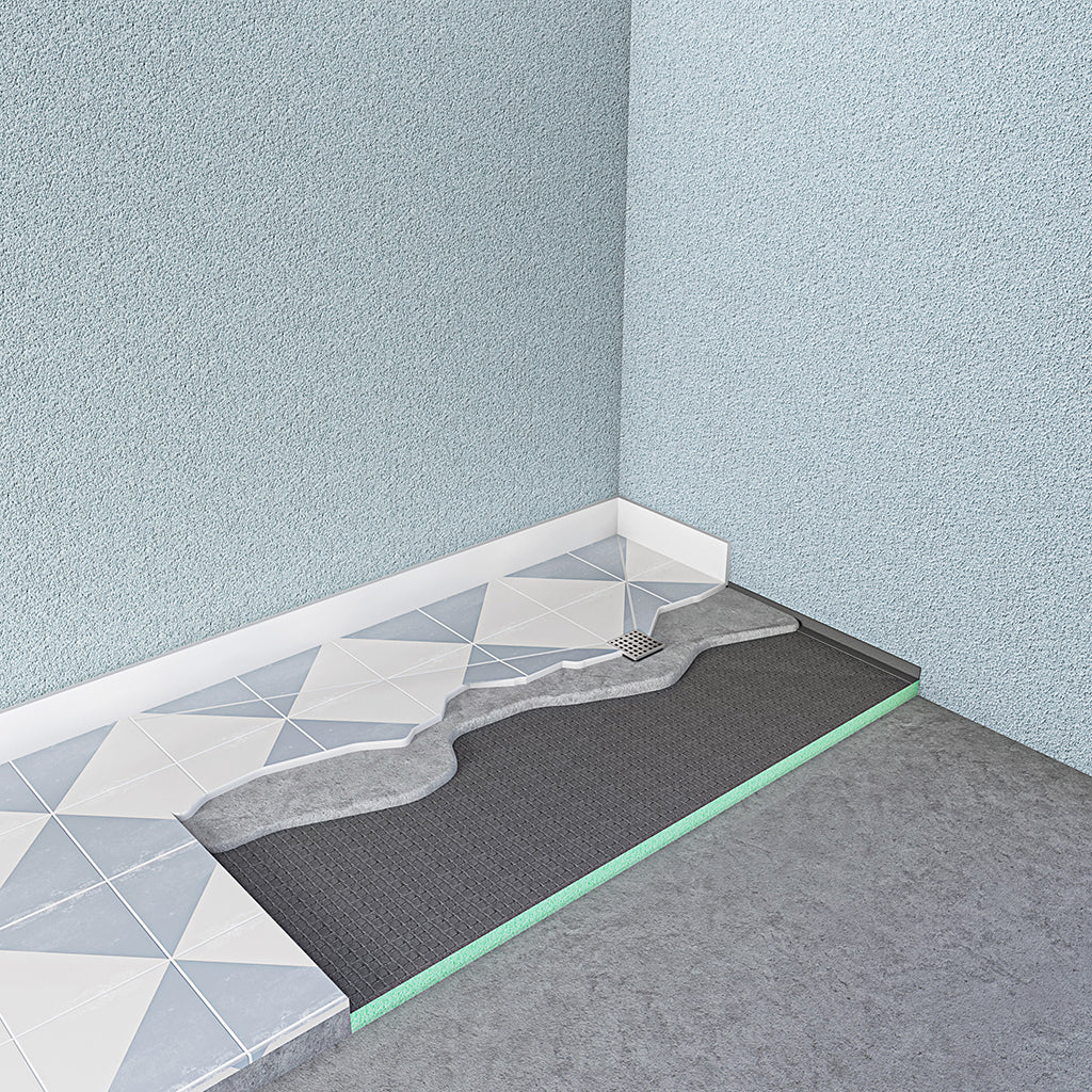 Duschelement 140x90 cm XPS AICA