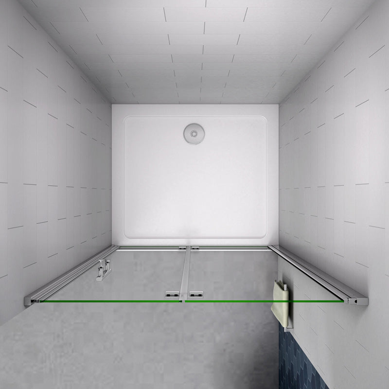 Duschtür Falttür Schwingtür Nischentür 80 x 195 cm NANO Glas Nische Dusche