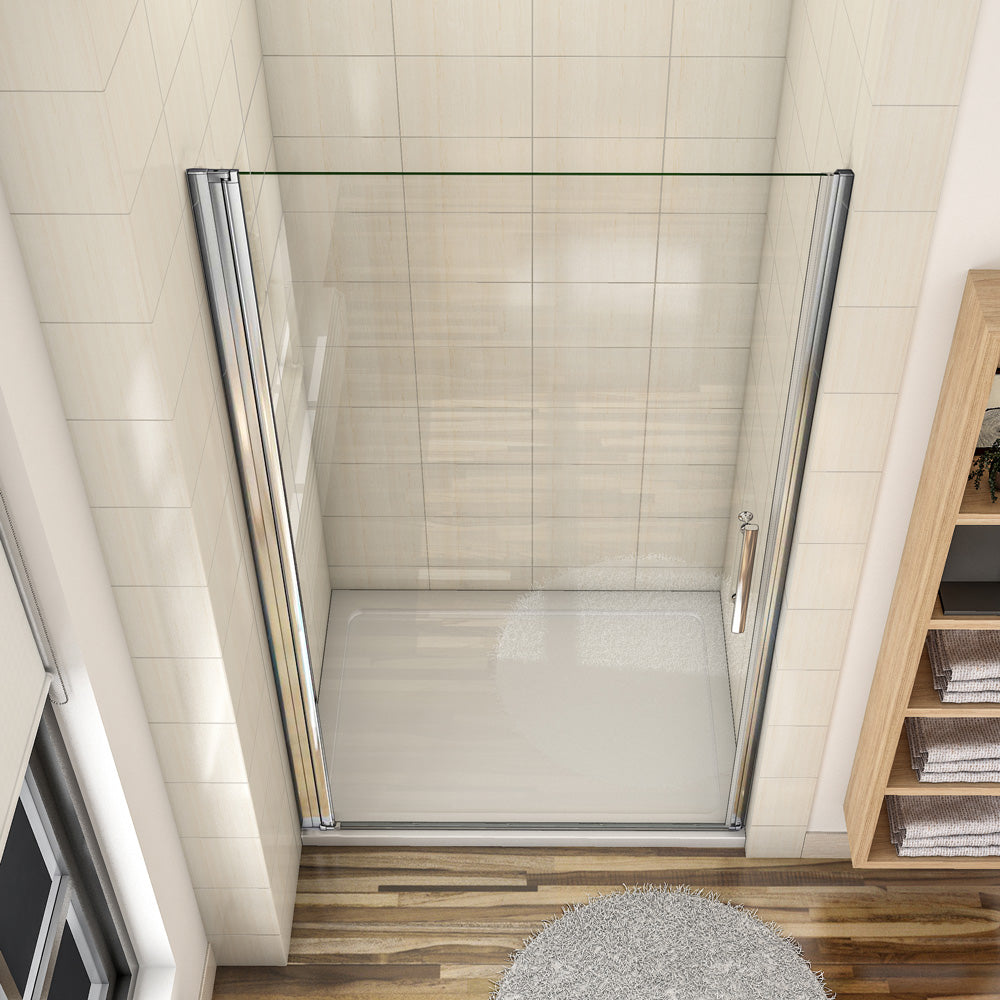 80 x 185 cm Duschtür Nische Schwingtür Glastür Duschabtrennung Duschwand Dusche