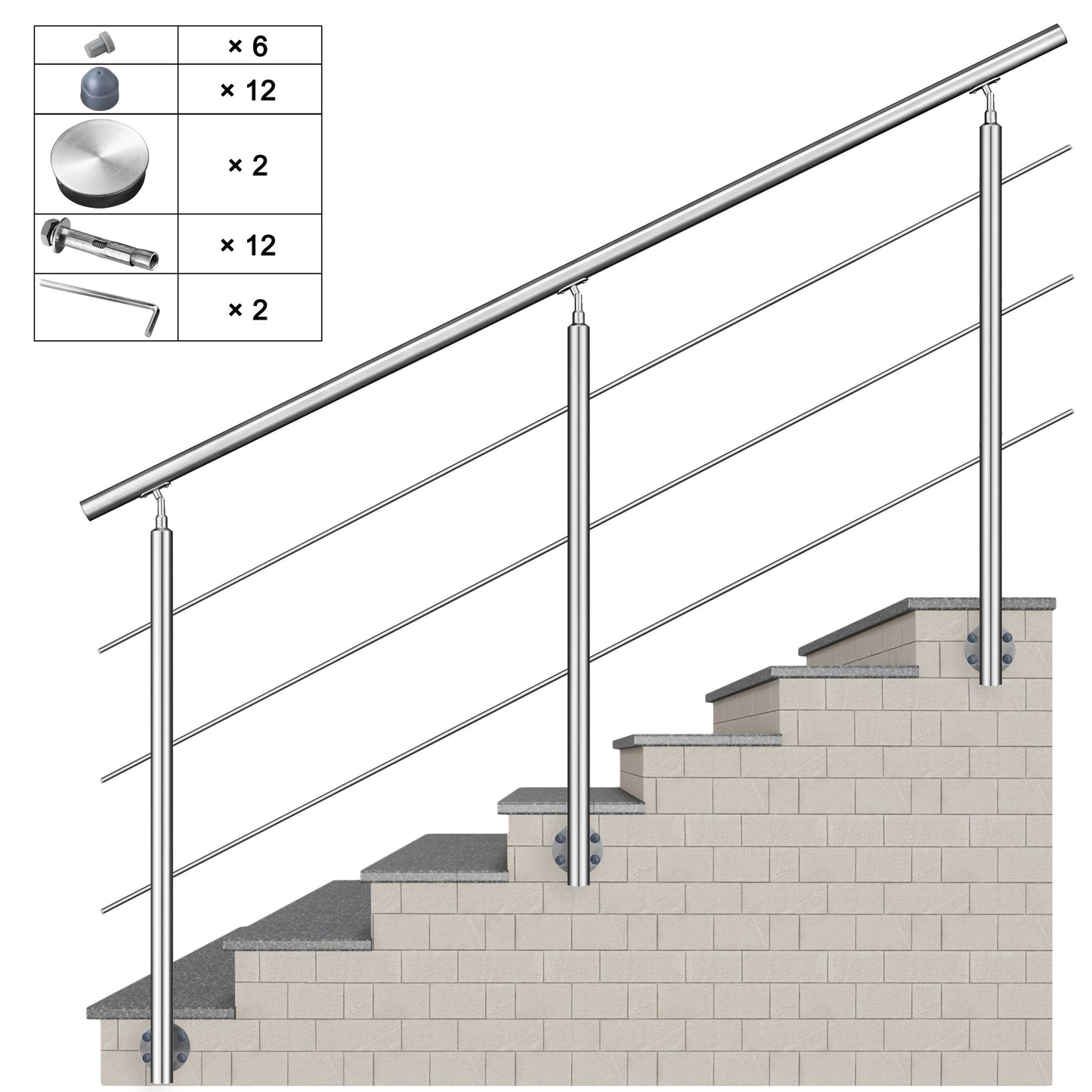 200 cm 240 cm 3 Querstreben