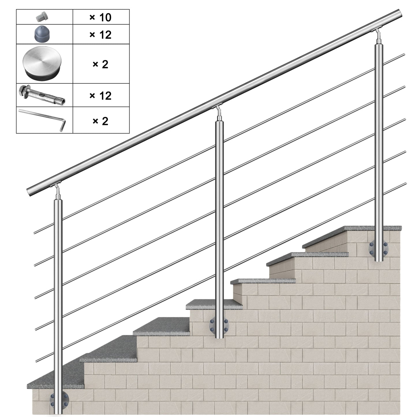 200 cm 240cm 3 Querstreben