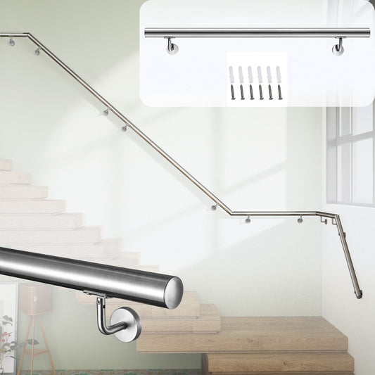 Handlauf Edelstahl 304 V2A Ø42,4 mm Wandmontage, verbindbar & erweiterbar